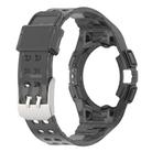 For Samsung Galaxy Watch6 40mm TPU Integrated Silicone Watch Band(Transparent Black) - 3