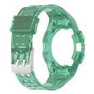 For Samsung Galaxy Watch6 40mm TPU Integrated Silicone Watch Band(Transparent Green) - 3