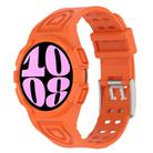 For Samsung Galaxy Watch6 40mm TPU Integrated Silicone Watch Band(Orange) - 1