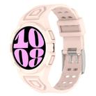 For Samsung Galaxy Watch6 40mm TPU Integrated Silicone Watch Band(Pink) - 1