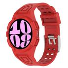 For Samsung Galaxy Watch6 40mm TPU Integrated Silicone Watch Band(Red) - 1