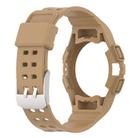 For Samsung Galaxy Watch6 40mm TPU Integrated Silicone Watch Band(Brown) - 3