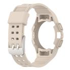 For Samsung Galaxy Watch6 40mm TPU Integrated Silicone Watch Band(Ivory White) - 3