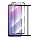 For Sony Xperia 10 V 5pcs ENKAY Full Glue High Aluminum-silicon Tempered Glass Film - 1