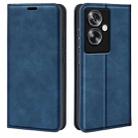 For OPPO A79 Retro-skin Magnetic Suction Leather Phone Case(Dark Blue) - 1