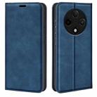 For OPPO A3 Pro 5G China Retro-skin Magnetic Suction Leather Phone Case(Dark Blue) - 1