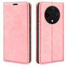 For OPPO A3 Pro 5G Retro-skin Magnetic Suction Leather Phone Case(Pink) - 1