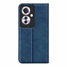 For OPPO Reno11 F 5G Retro-skin Magnetic Suction Leather Phone Case(Dark Blue) - 3