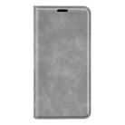 For OPPO Reno12 Pro 5G Global Retro-skin Magnetic Suction Leather Phone Case(Grey) - 2