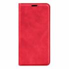 For OPPO Reno12 Pro 5G Global Retro-skin Magnetic Suction Leather Phone Case(Red) - 2