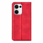 For OPPO Reno13 Pro 5G Retro-skin Magnetic Suction Leather Phone Case(Red) - 3