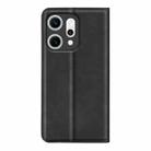 For OPPO Reno14 5G Global Retro-skin Magnetic Suction Leather Phone Case(Black) - 3