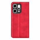 For OPPO Reno14 5G Global Retro-skin Magnetic Suction Leather Phone Case(Red) - 3