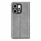 For OPPO Reno14 Pro 5G Global Retro-skin Magnetic Suction Leather Phone Case(Grey) - 3