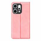 For OPPO Reno14 Pro 5G Global Retro-skin Magnetic Suction Leather Phone Case(Pink) - 3
