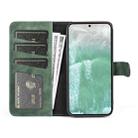 For OPPO Reno11 F 5G Stitching Horizontal Flip Leather Phone Case(Green) - 3
