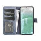 For OPPO Reno11 F 5G Stitching Horizontal Flip Leather Phone Case(Blue) - 3