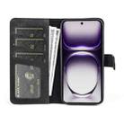 For OPPO Reno12 Pro 5G Global Stitching Horizontal Flip Leather Phone Case(Black) - 3
