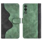 For OPPO A3 Pro Global Stitching Horizontal Flip Leather Phone Case(Green) - 2