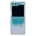 For Samsung Galaxy Z Flip4 Glitter Meteor  Shockproof Epoxy TPU Phone Case(Blue) - 1