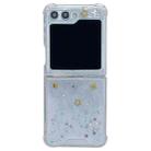 For Samsung Galaxy Z Flip3 Glitter Meteor  Shockproof Epoxy TPU Phone Case(Silver) - 1