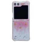 For Samsung Galaxy Z Flip3 Glitter Meteor  Shockproof Epoxy TPU Phone Case(Pink) - 1
