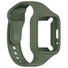 For Redmi Watch 3 Active Integrated Fully Enclosed Silicone Watch Band(Dark Green) - 2
