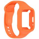 For Redmi Watch 3 Active Integrated Fully Enclosed Silicone Watch Band(Orange) - 2