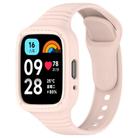 For Redmi Watch 3 Active Integrated Fully Enclosed Silicone Watch Band(Pink) - 1