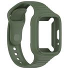 For Redmi Watch 3 Lite Integrated Fully Enclosed Silicone Watch Band(Dark Green) - 2