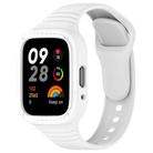 For Redmi Watch 3 Lite Integrated Fully Enclosed Silicone Watch Band(White) - 1