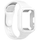 For Redmi Watch 3 Lite Integrated Fully Enclosed Silicone Watch Band(White) - 2