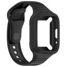 For Redmi Watch 3 Lite Integrated Fully Enclosed Silicone Watch Band(Black) - 2