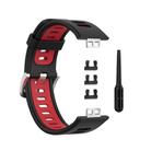 For Huawei Watch Fit Two-Color Silicone Watch Band(Black+Red) - 2