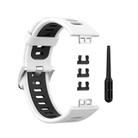 For Huawei Watch Fit New Two-Color Silicone Watch Band(White+Black) - 2