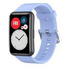 For Huawei Watch Fit New Solid Color Silicone Watch Band(Light Blue) - 1
