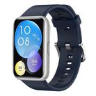For Huawei Watch Fit Solid Color Silicone Watch Band(Midnight Blue) - 1