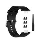 For Huawei Watch Fit Special Edition Solid Color Silicone Watch Band(Black) - 2