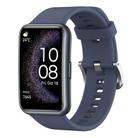 For Huawei Watch Fit Special Edition Solid Color Silicone Watch Band(Blue Gray) - 1