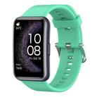 For Huawei Watch Fit Special Edition Solid Color Silicone Watch Band(Green) - 1