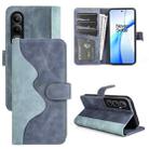 For OnePlus Ace 3V Stitching Horizontal Flip Leather Phone Case(Blue) - 1