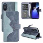 For OnePlus Nord CE4 Lite 5G Stitching Horizontal Flip Leather Phone Case(Blue) - 1