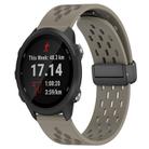 For Garmin Forerunner 245 Music 20mm Folding Magnetic Clasp Silicone Watch Band(Space Ash) - 1