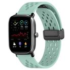 For Amazfit GTS 2 Mini 20mm Folding Magnetic Clasp Silicone Watch Band(Water Duck) - 1