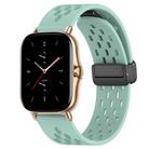 For Amazfit GTS 2 20mm Folding Magnetic Clasp Silicone Watch Band(Water Duck) - 1