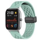 For Amazfit GTS 20mm Folding Magnetic Clasp Silicone Watch Band(Water Duck) - 1