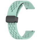 For Amazfit Pop 20mm Folding Magnetic Clasp Silicone Watch Band(Water Duck) - 2