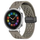 For Huawei Watch GT2 42mm 20mm Folding Magnetic Clasp Silicone Watch Band(Space Ash) - 1