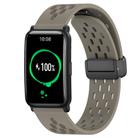 For Honor Watch ES 20mm Folding Magnetic Clasp Silicone Watch Band(Space Ash) - 1