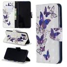 3D Colored Drawing Pattern Horizontal Flip Leather Case for Xiaomi Redmi 7, with Holder & Card Slots & Wallet(Butterflies) - 1